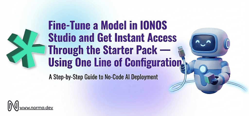 Fine-Tune a Model in IONOS Studio and Get Instant Access Through the Starter Pack — Using One Line…
